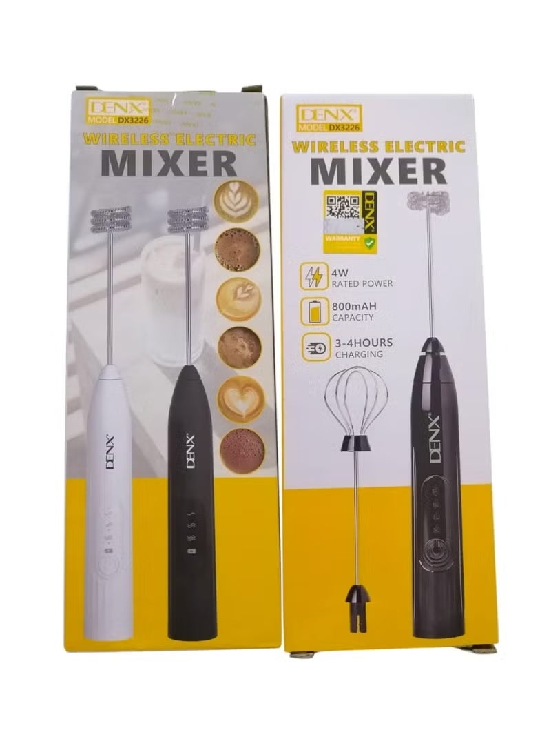 Denx Electric Milk Frother – Three-Speed Foam Maker for Coffee, Latte, Cappuccino, Hot Chocolate, and More | Fast, Quiet, Easy to Use, Battery Operated, Portable Design - Image 2